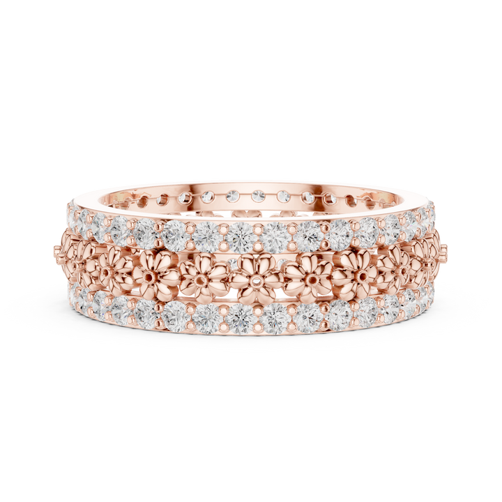 Luxury diamond nose ring with intricate detailing and sparkle.