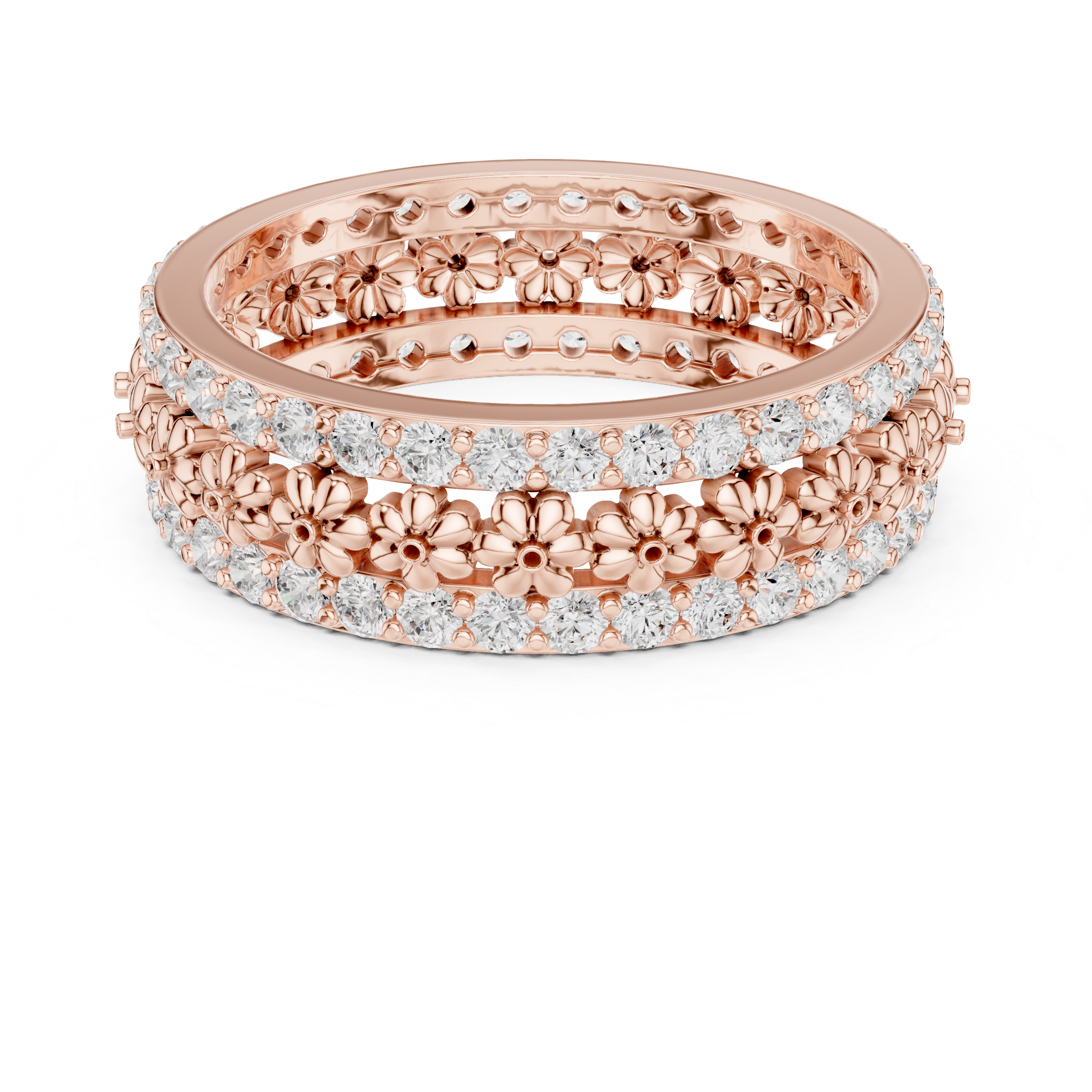 Traditional gold toe ring featuring engraved floral patterns.