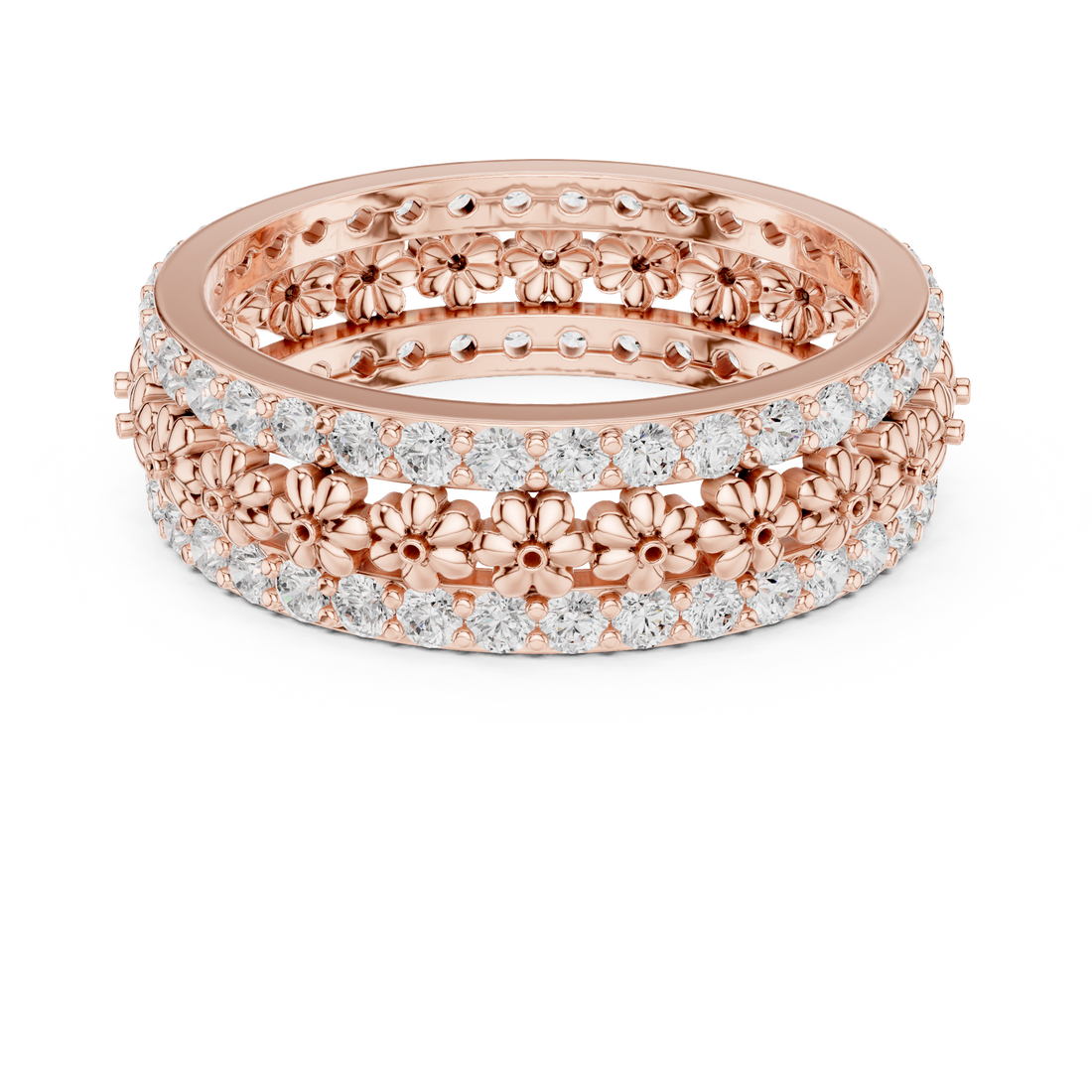 Traditional gold toe ring featuring engraved floral patterns.
