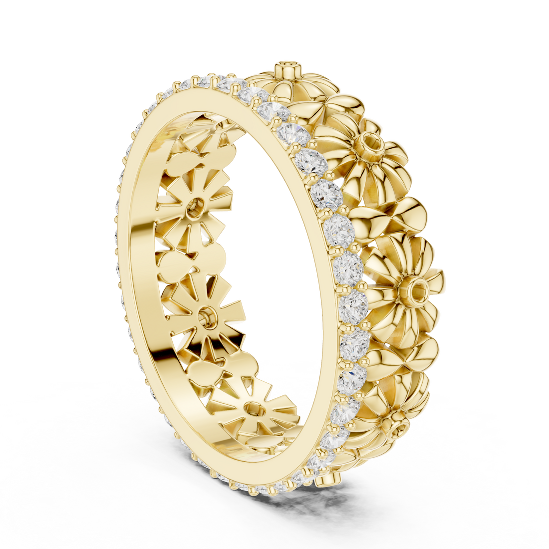 Modern open ring featuring adjustable dual-end design.