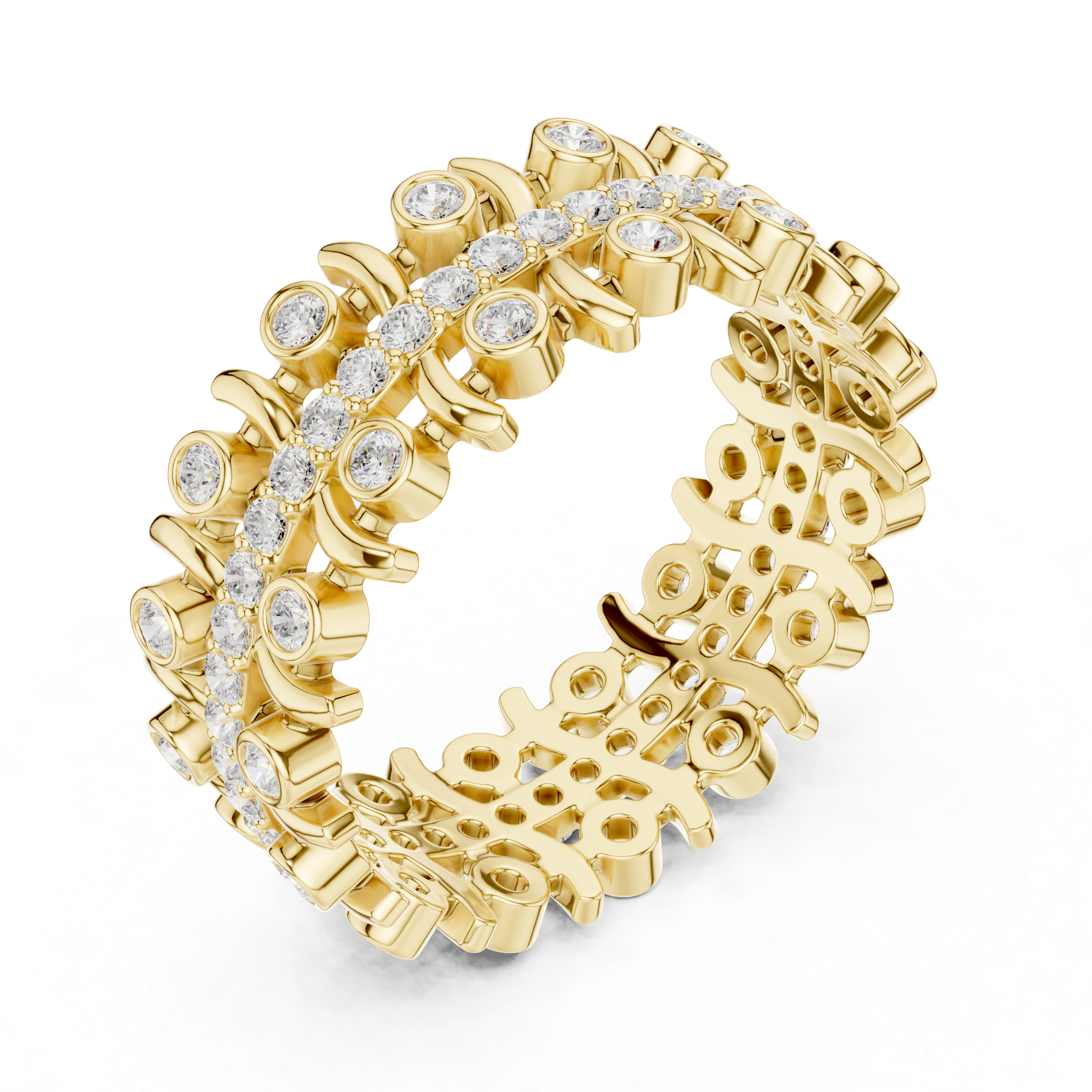 Classic cuff bracelet featuring engraved detailing.