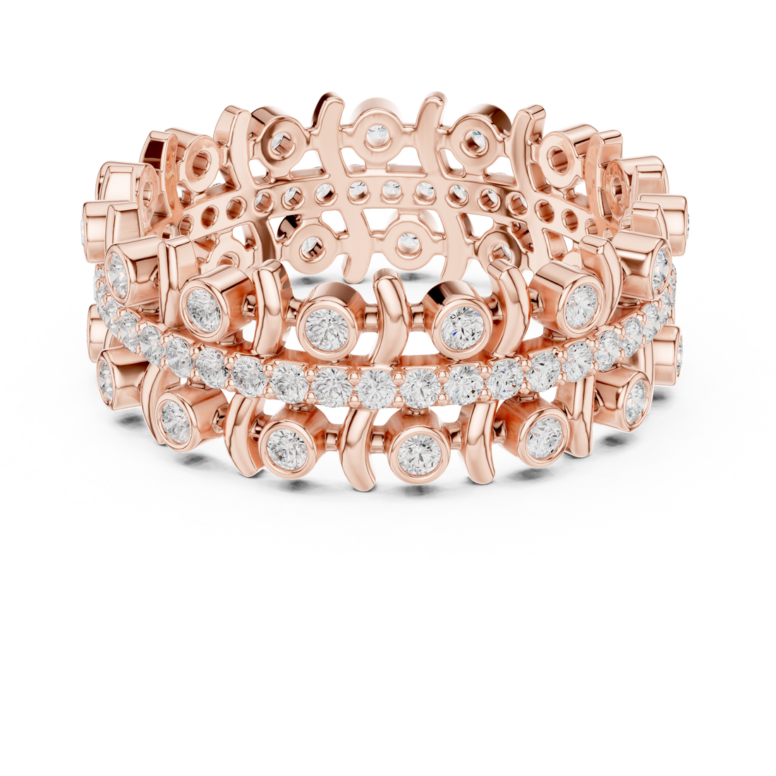 Stylish charm bracelet featuring multiple decorative elements.