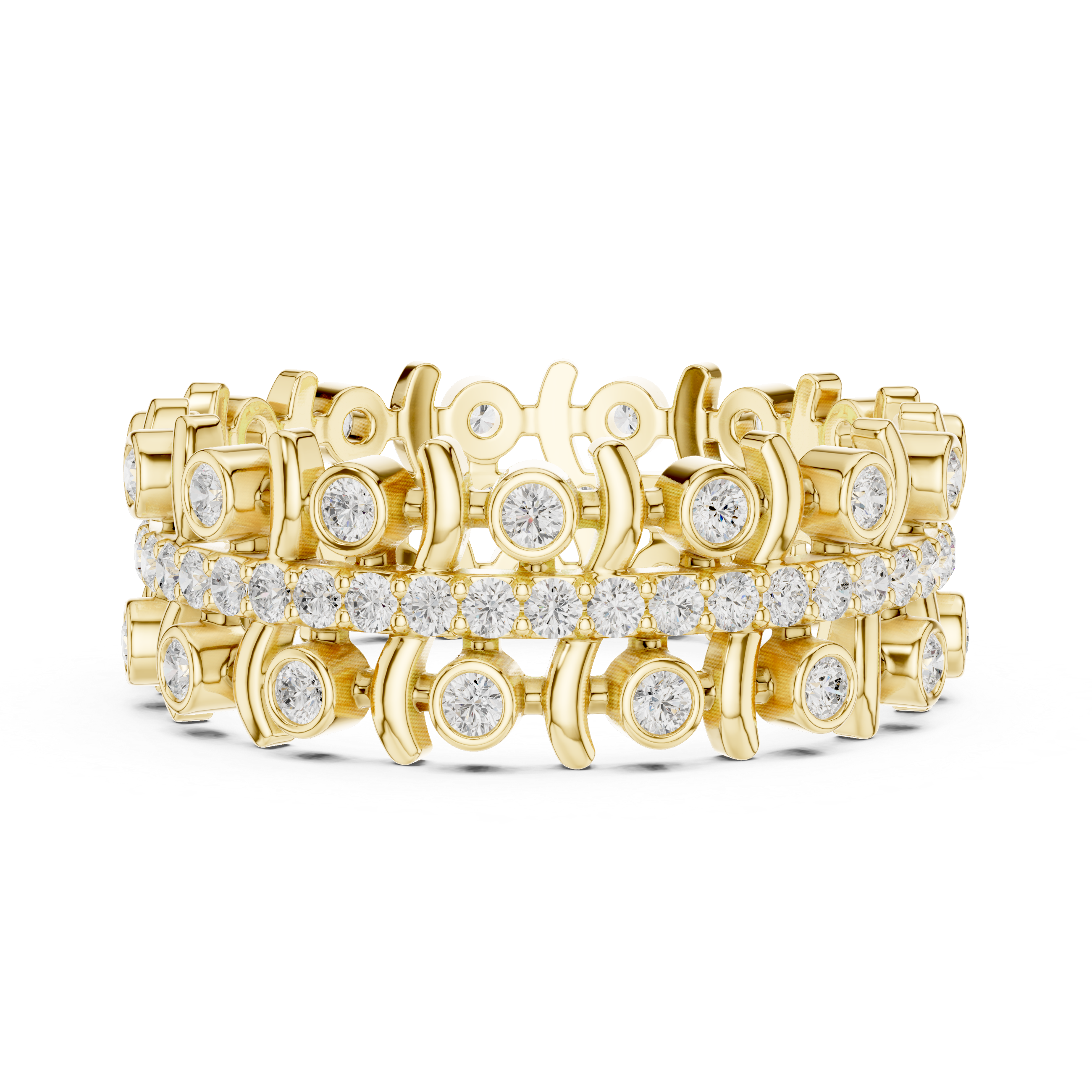 Elegant bridal jewellery set featuring coordinated necklace earrings and bracelet.
