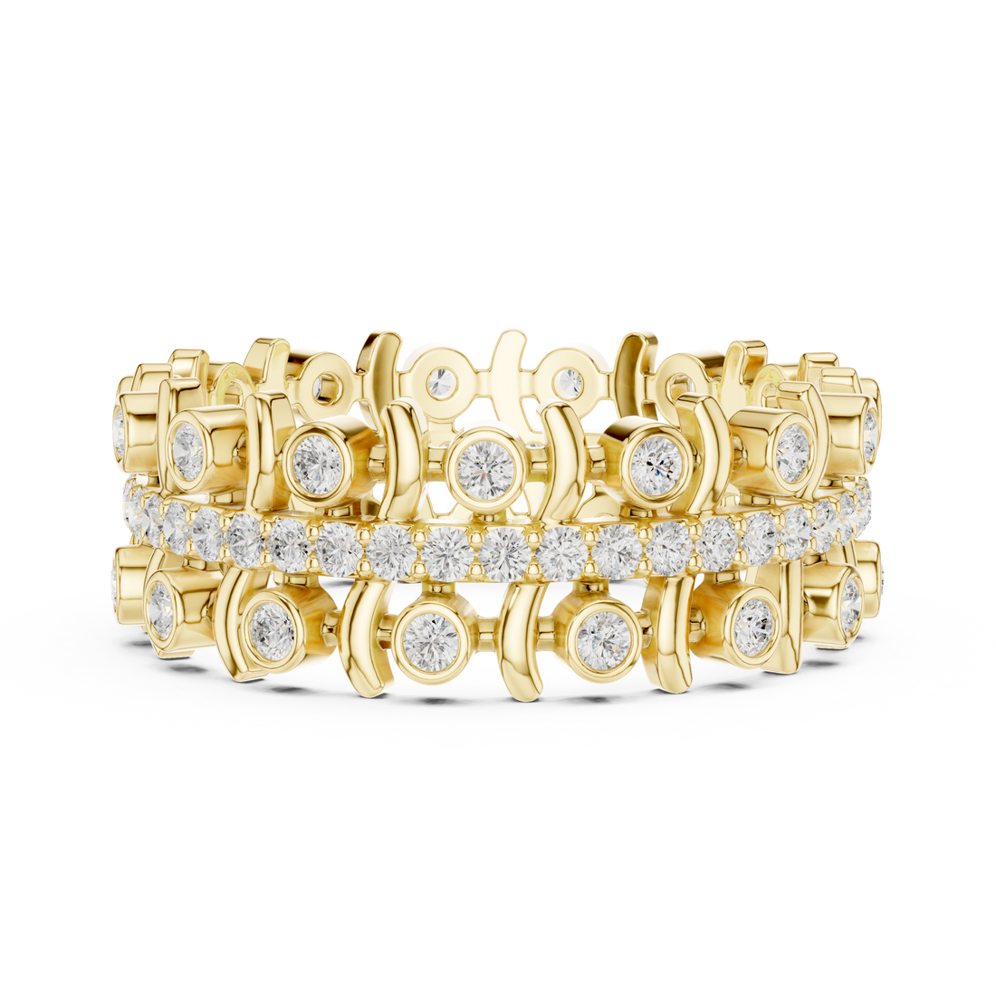 Elegant bridal jewellery set featuring coordinated necklace earrings and bracelet.