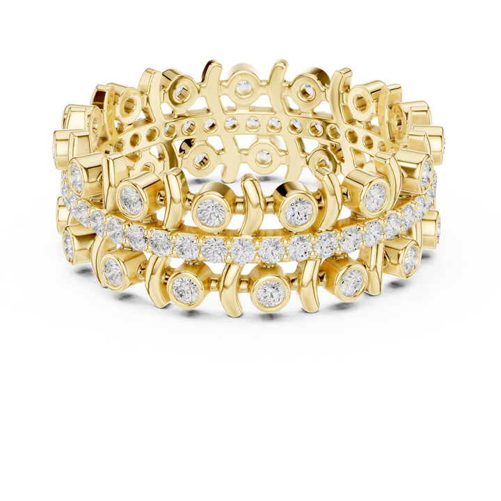 Classic wedding jewellery set featuring matching gold accessories.