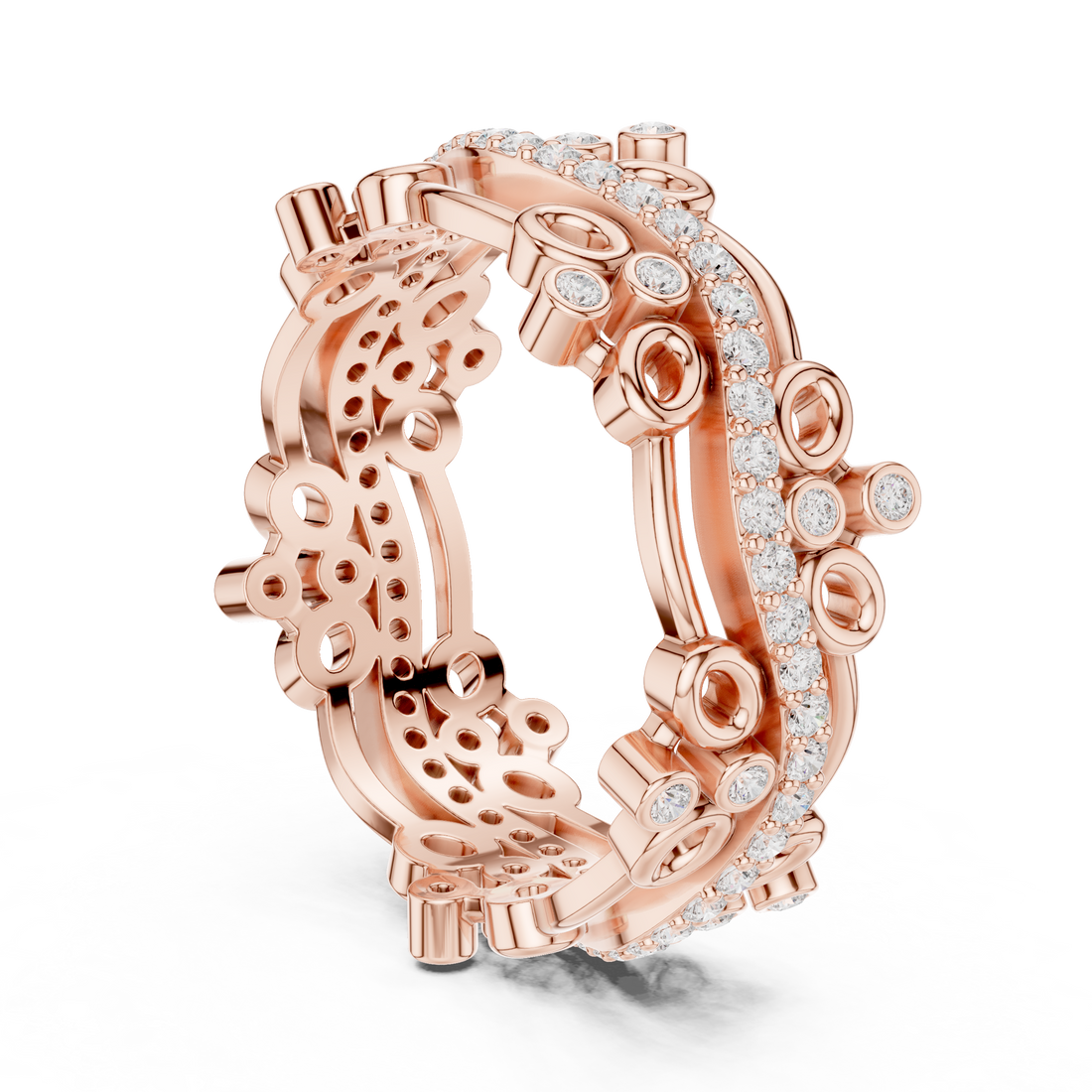 Luxury bridal diamond set featuring high-end craftsmanship.