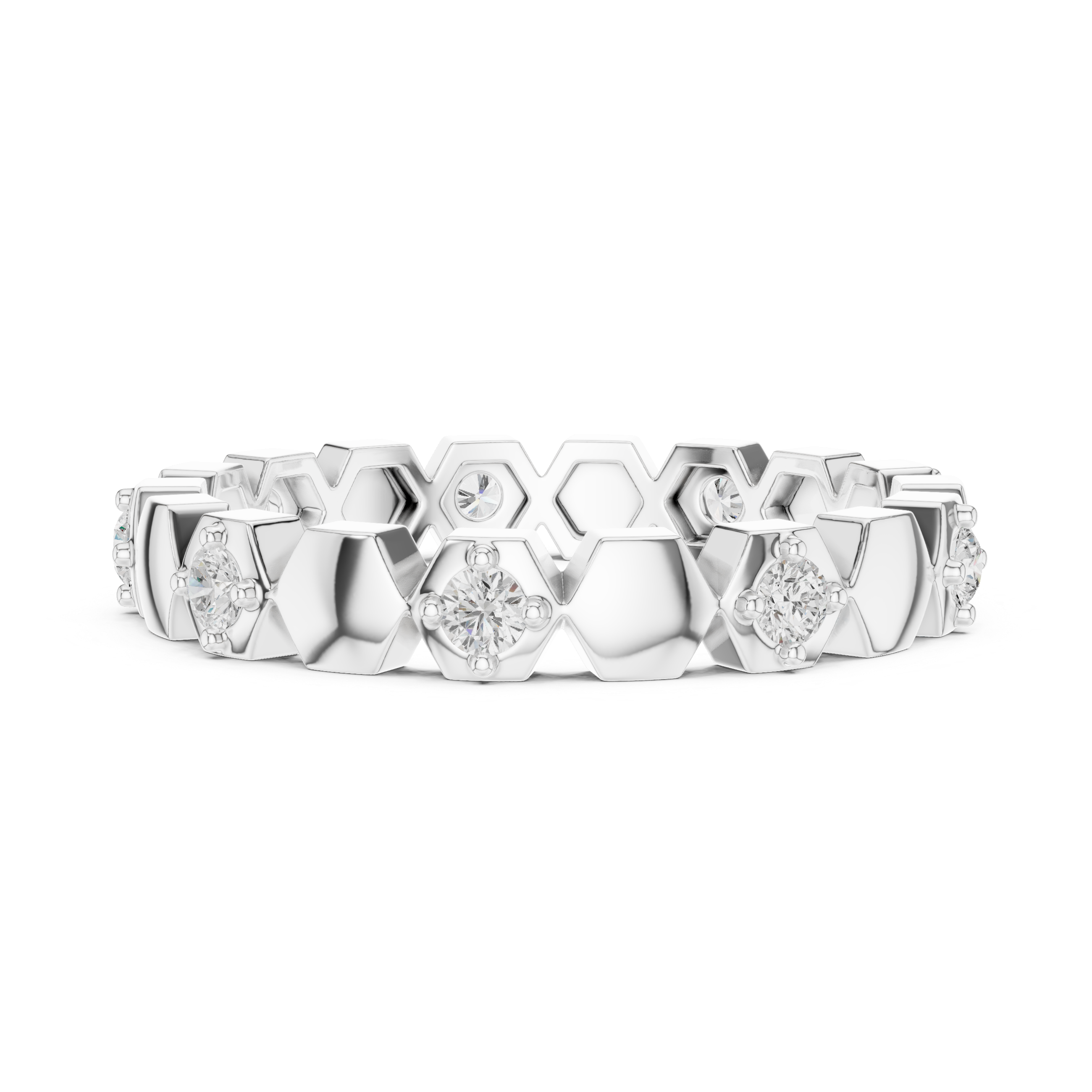 Stylish braided bracelet crafted with twisted metal strands.
