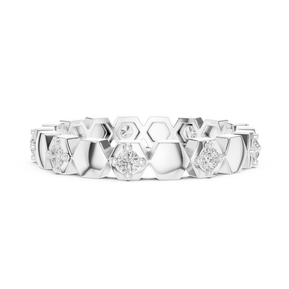 Stylish braided bracelet crafted with twisted metal strands.