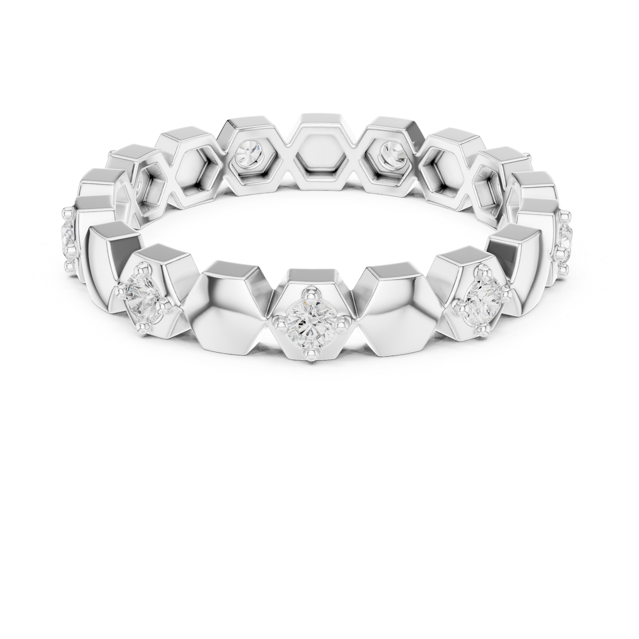 Modern open cuff bracelet with sleek minimal structure.