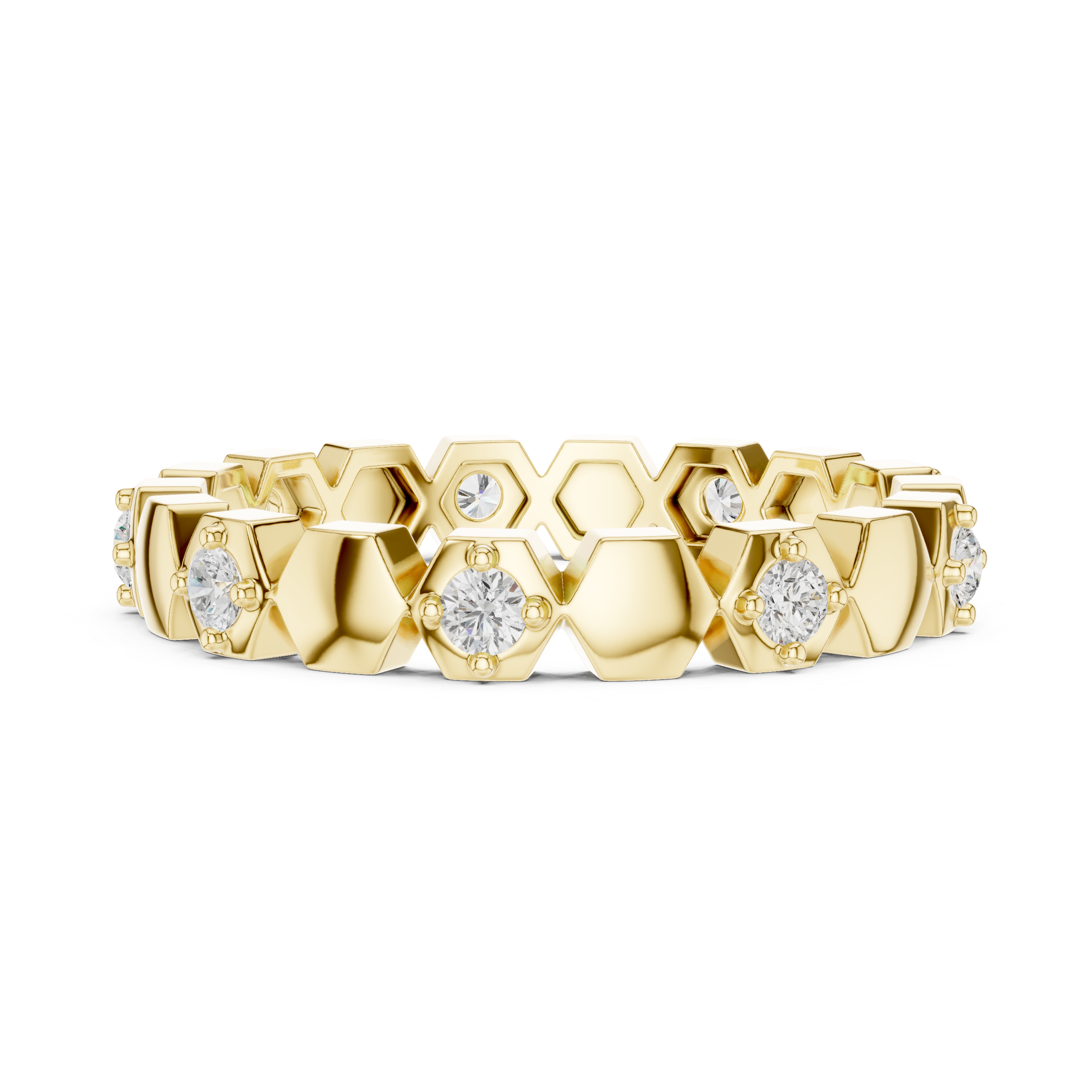 Luxury gemstone bracelet featuring alternating colored stones.