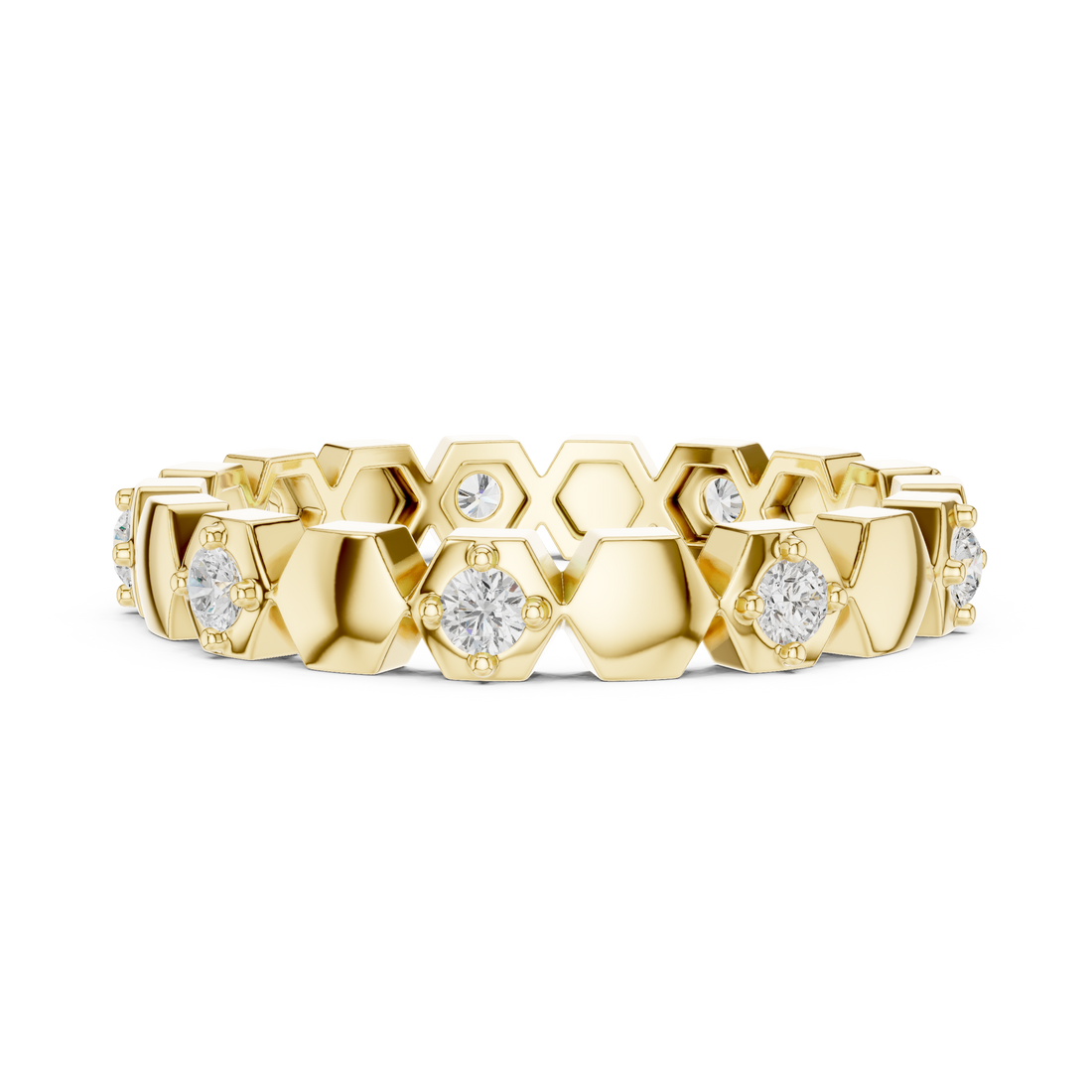 Luxury gemstone bracelet featuring alternating colored stones.