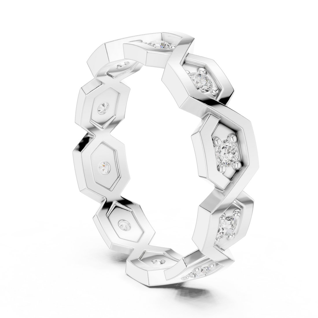 Vintage-style hinged bangle bracelet with engraved patterns.