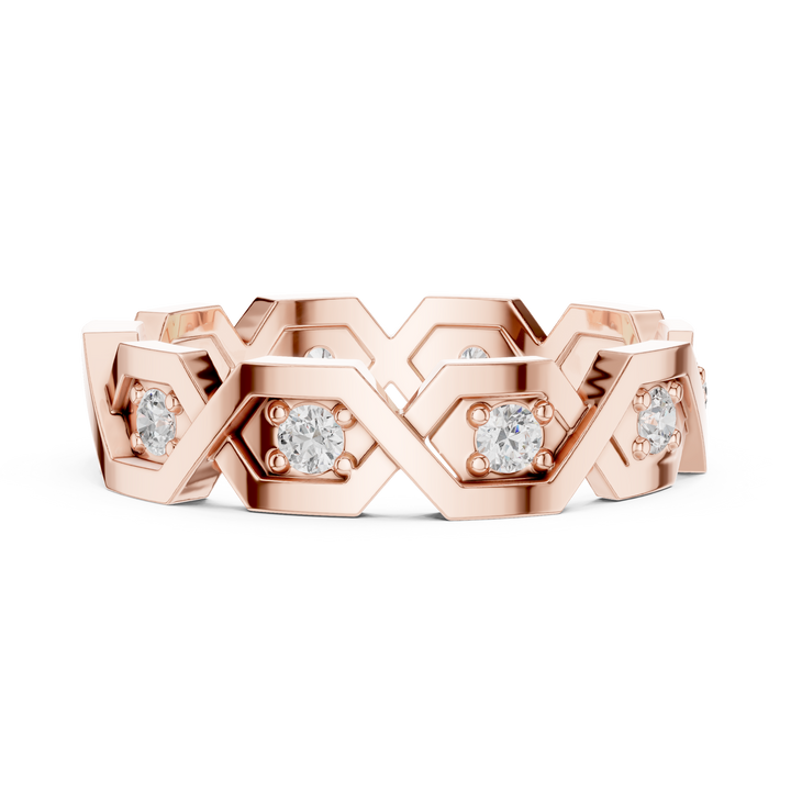 Designer diamond link bracelet with sparkling stone accents.