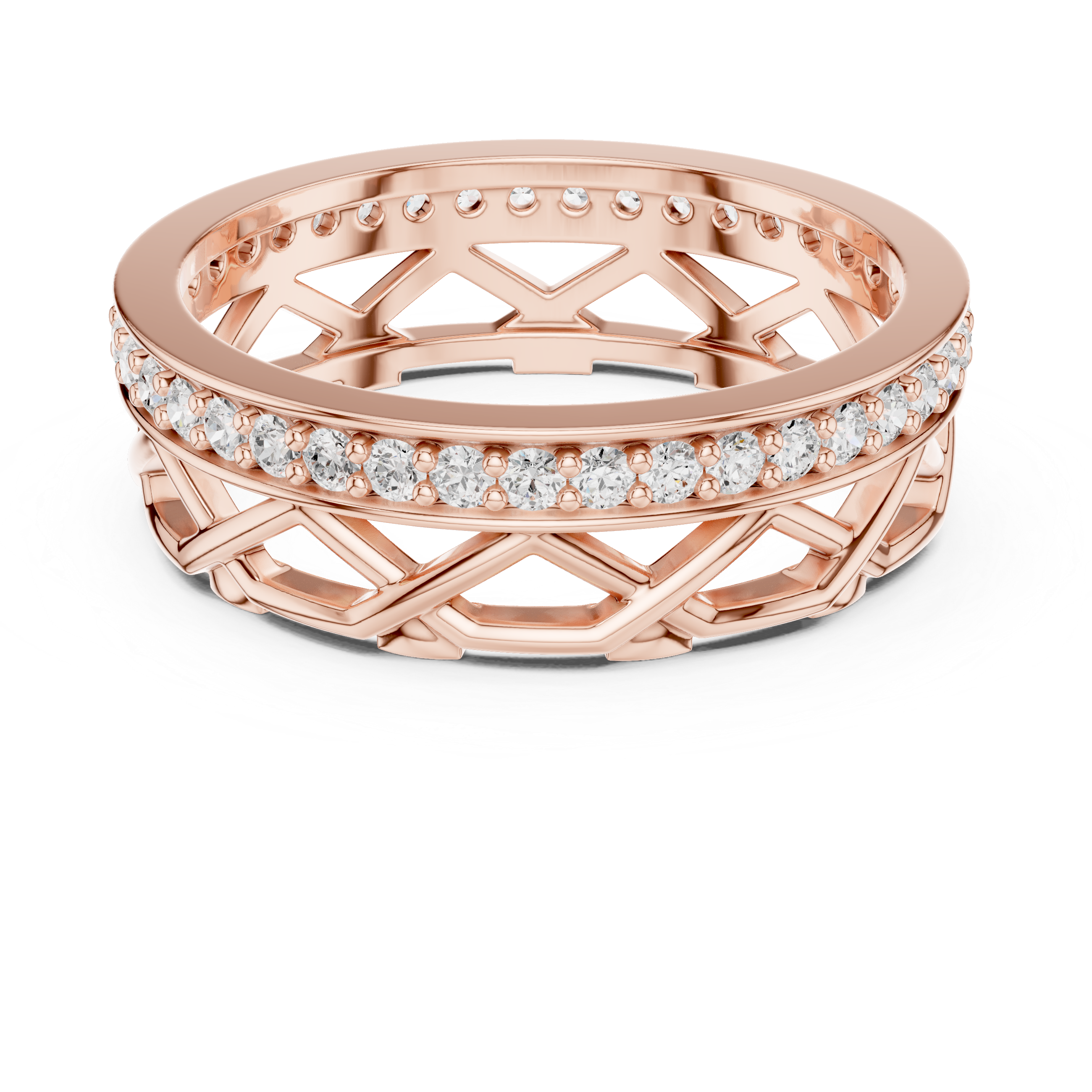 Minimalist men's band featuring smooth polished gold surface.