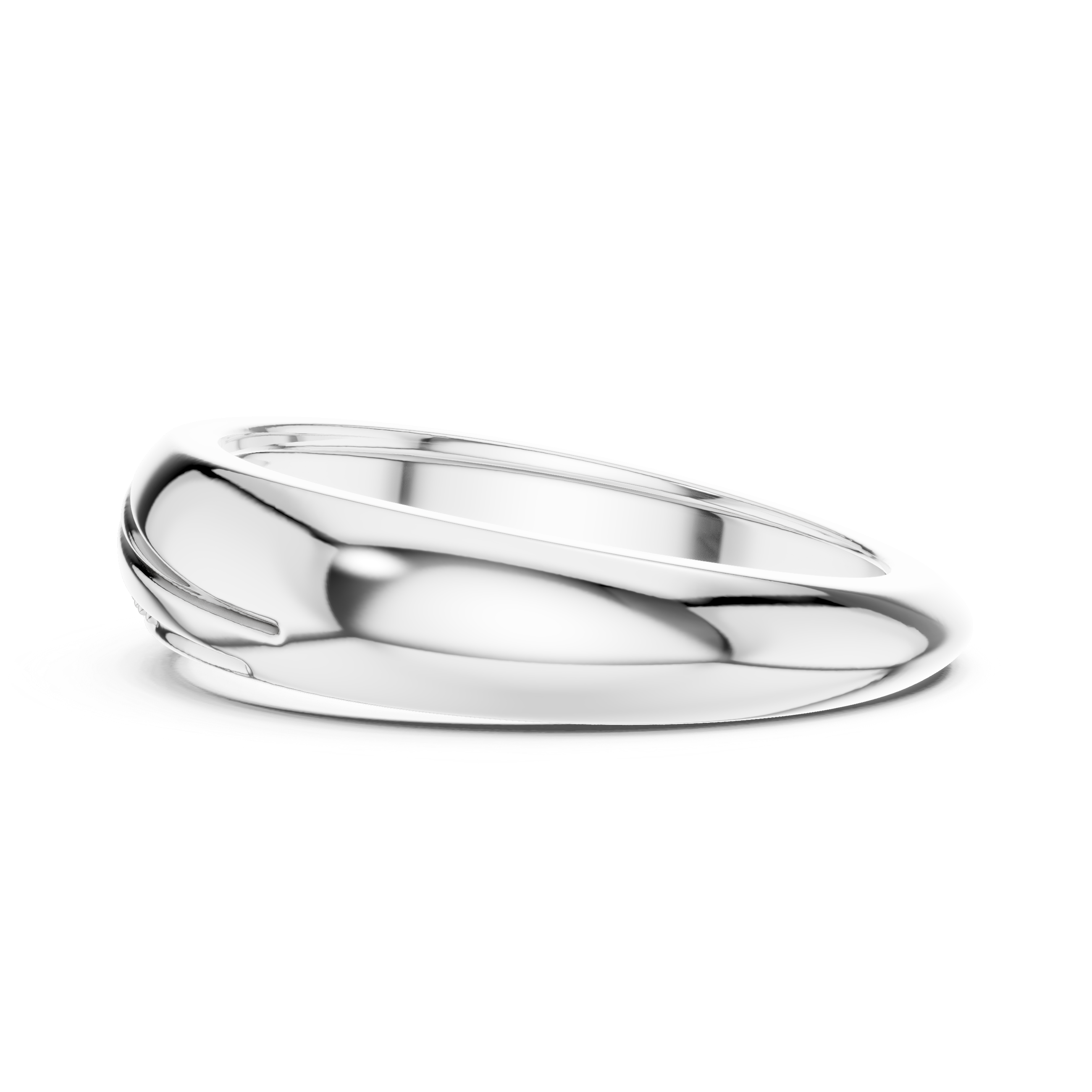 Round Cut Diamond Pavé Twist Band Ring