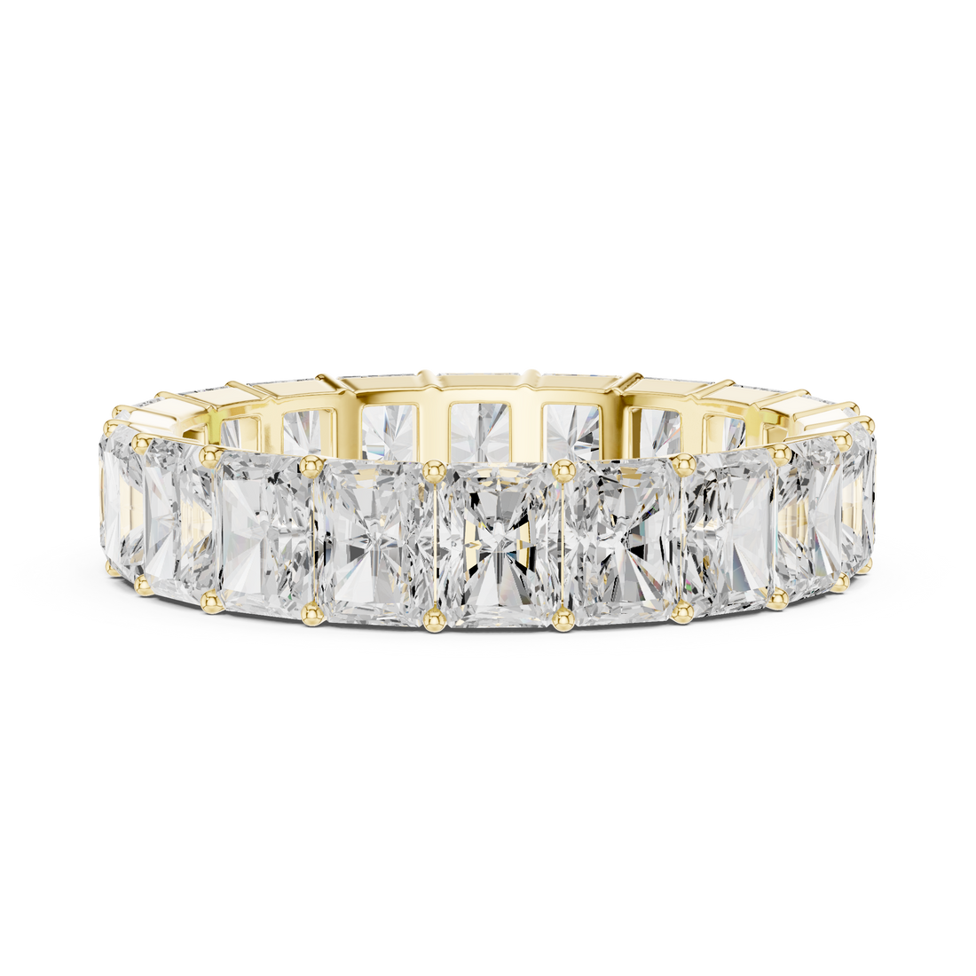 Radiant Cut Diamond Eternity Band Ring Timeless Elegance