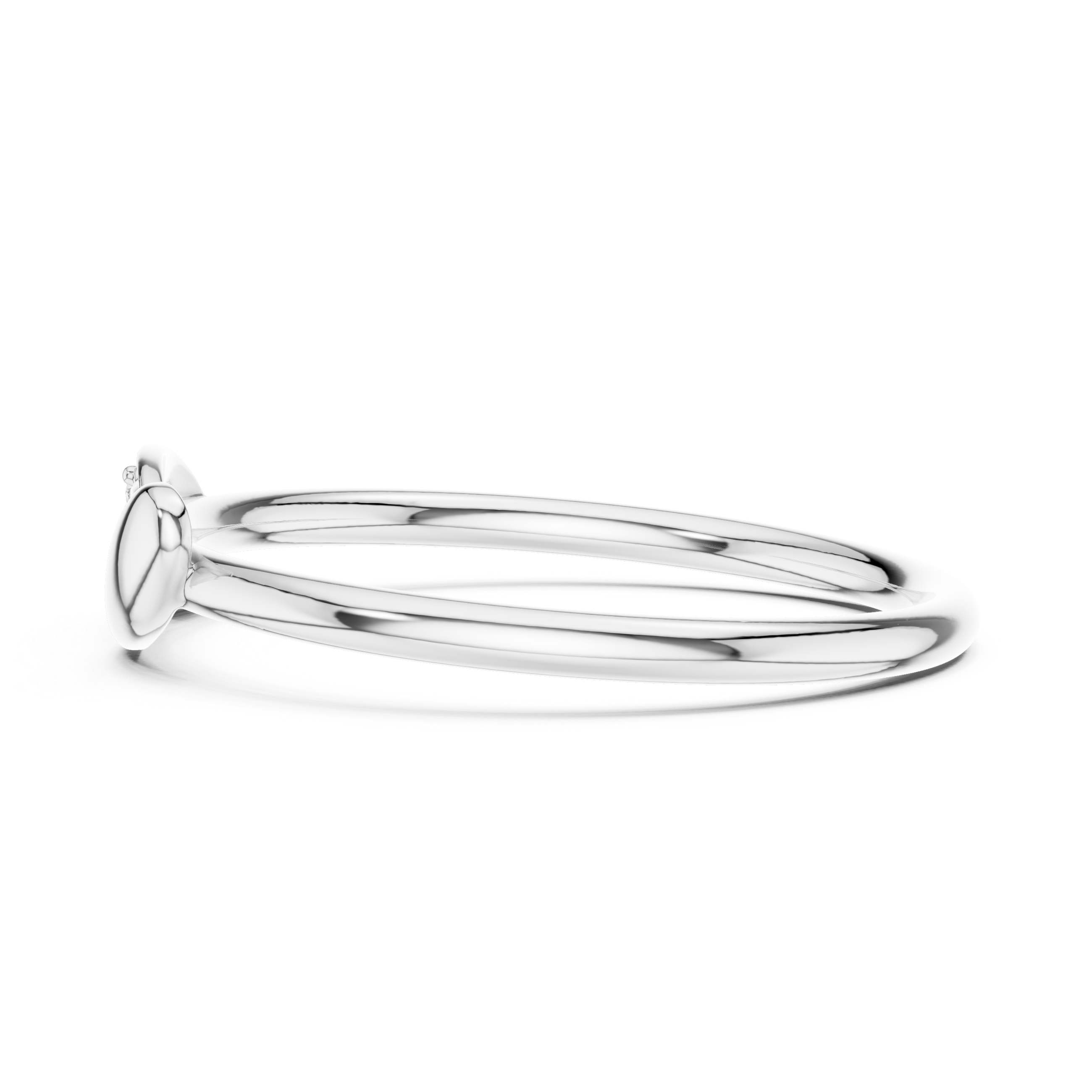 Round Cut Diamond Twist Band Ring with Pavé Accents