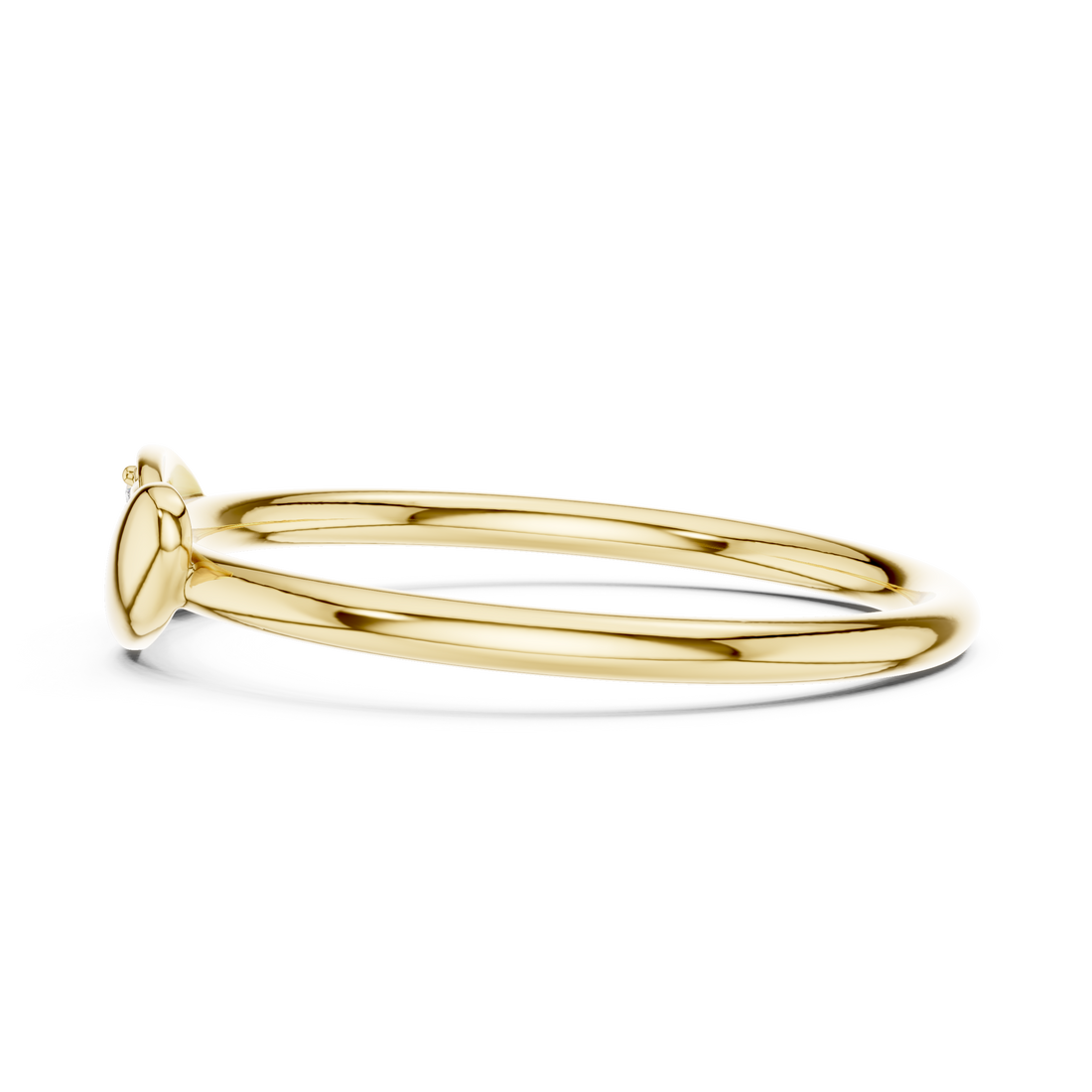 Round Cut Diamond Twist Band Ring with Pavé Accents