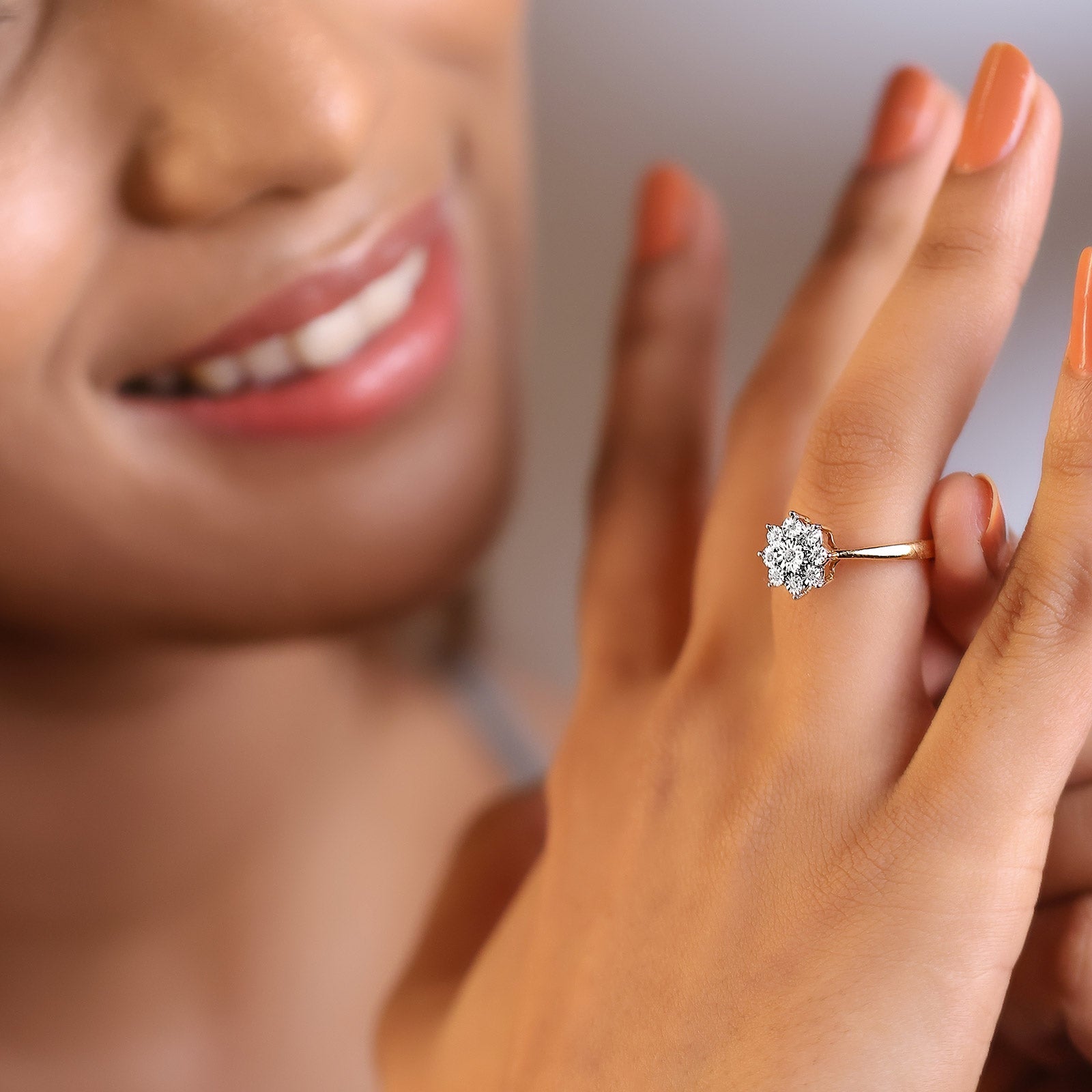 Bunch Miracle Plate Diamond Ring