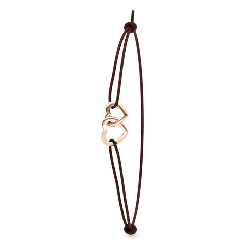 Entwined Heart Gold Bracelet