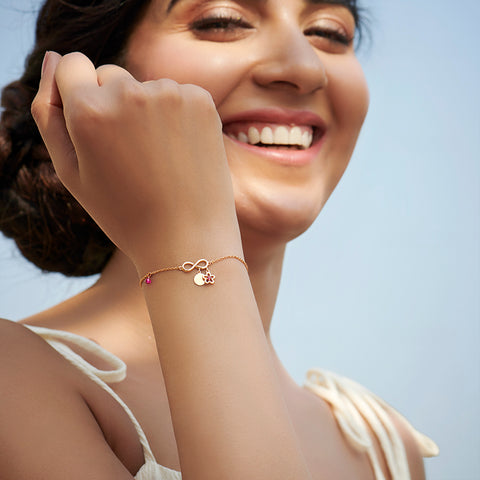 Infinitely Yours Personalised Gemstone Bracelet
