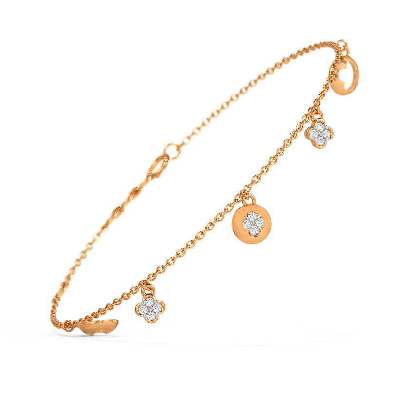 Bloom Charm Diamond Bracelet