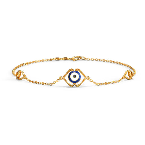 Chic Evil Eye Gold Bracelet