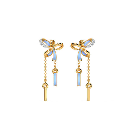 Tassel Dazzle Diamond Drop Earrings