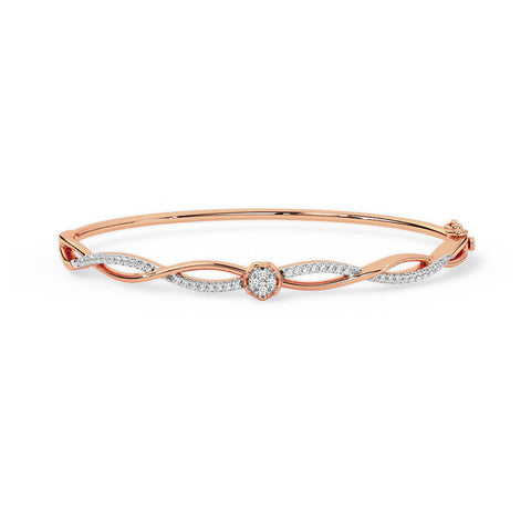 Dazzling Twist Diamond Bracelet