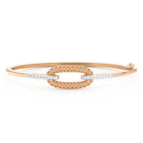 Edgy Twill Diamond Bracelet