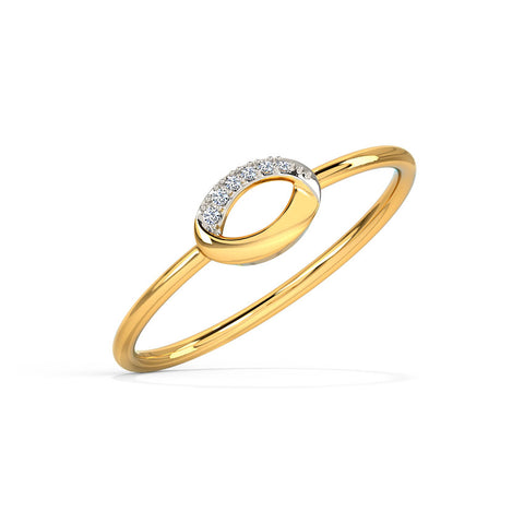 Glaring Oval Diamond Ring