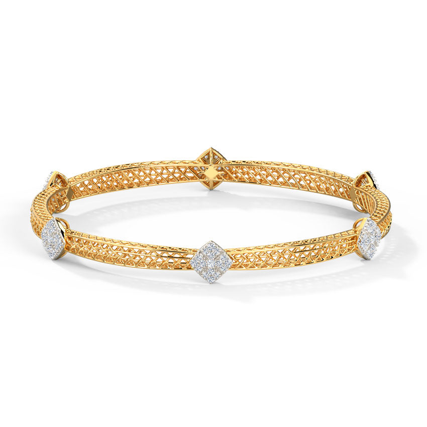 Glitter Mesh Diamond Bangle