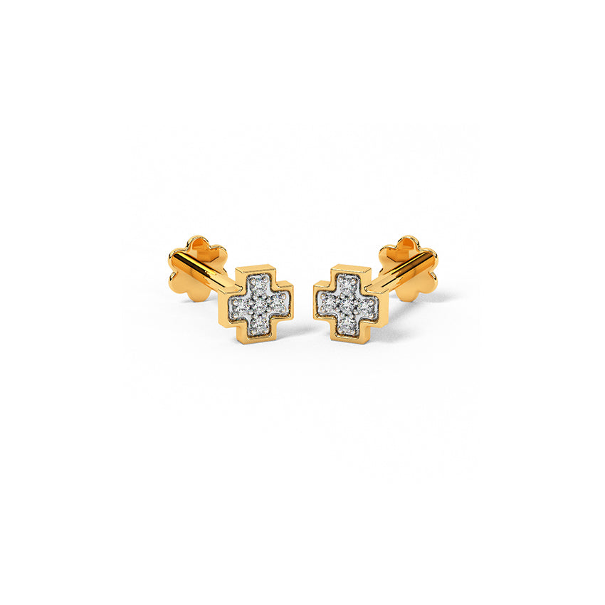 Jewel Multipierce Diamond Stud Earrings