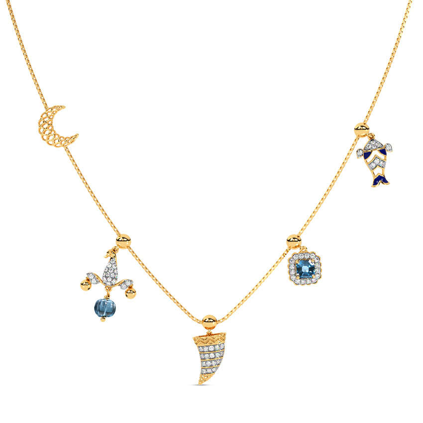 Maharani Amulets Gemstone Necklace