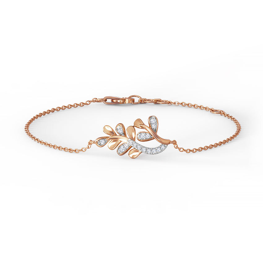 Akiha Leaf Diamond Bracelet