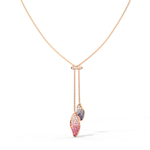 Dual Sway Gemstone Necklace