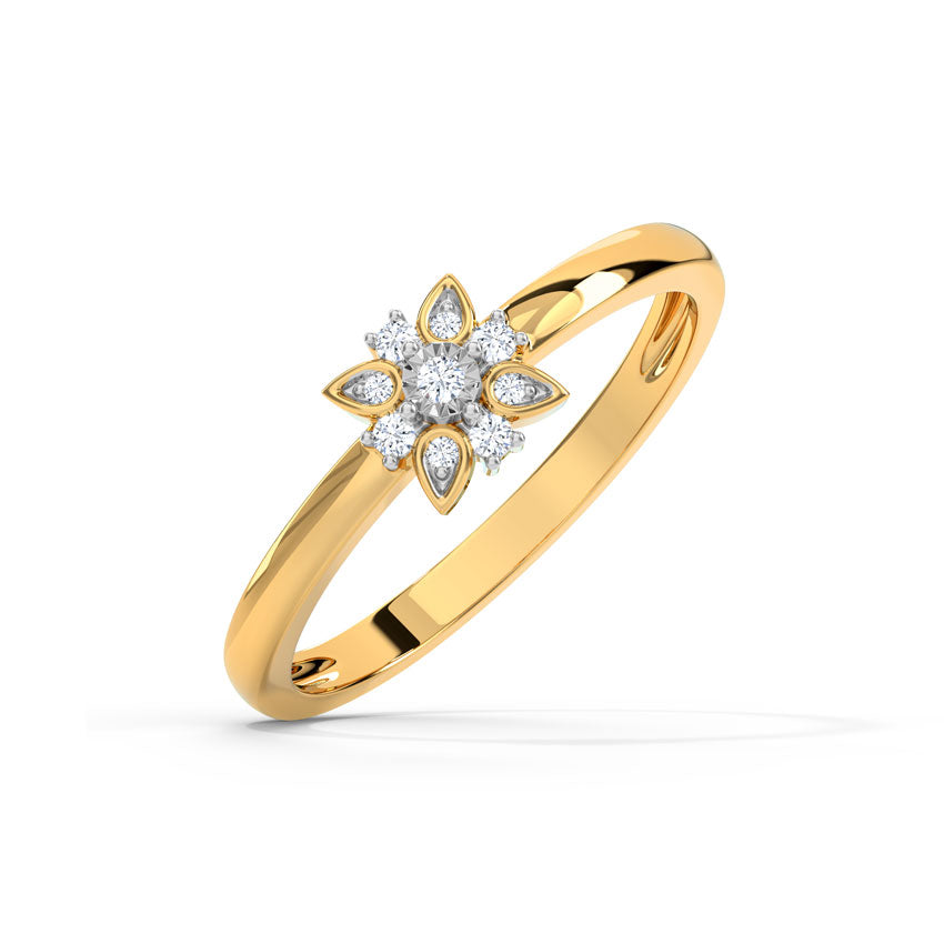 Flora Miracle Plate Diamond Ring