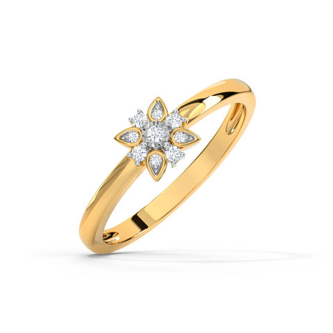 Flora Miracle Plate Diamond Ring