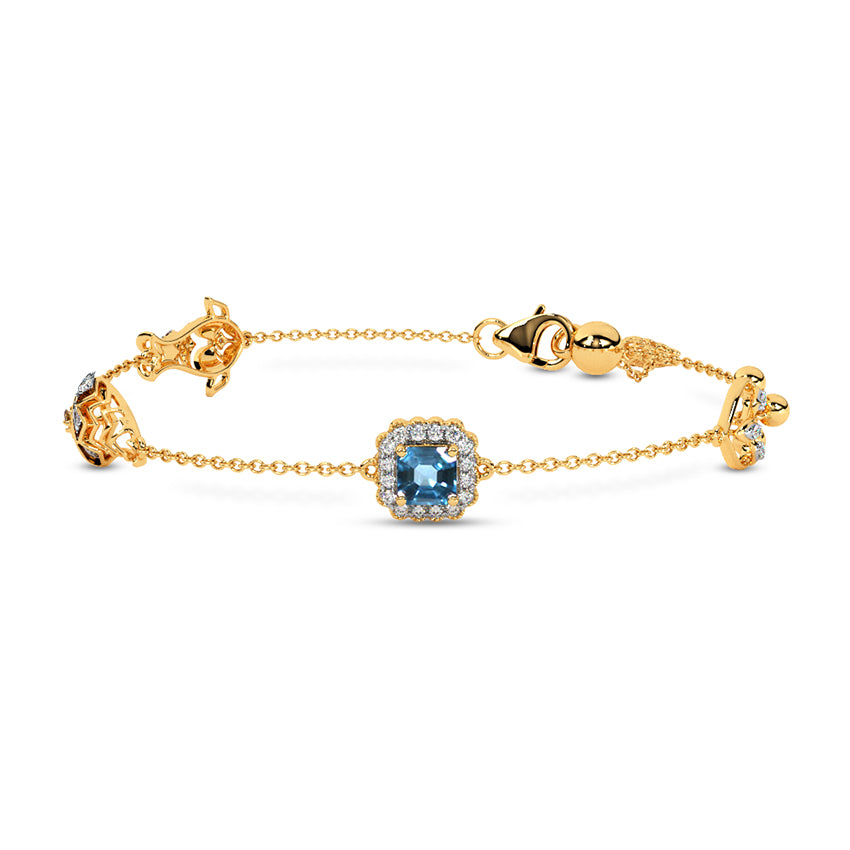 Mascot Chain Diamond Bracelet