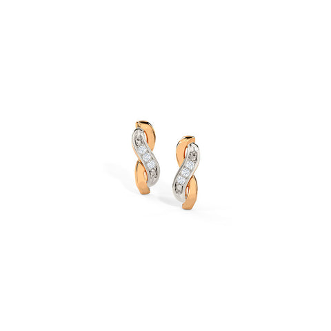 Dazzling Infinity Diamond Stud Earrings