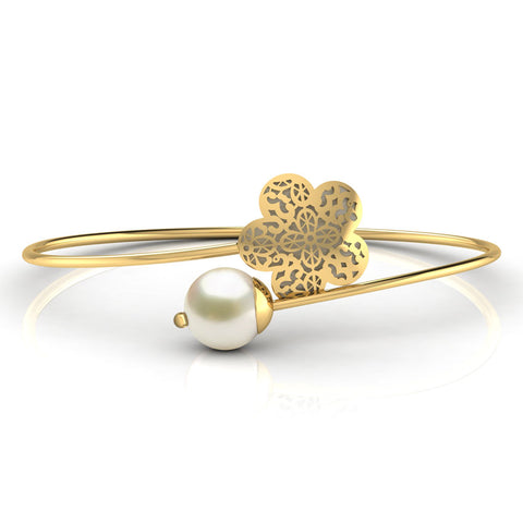 Leila Cutout Pearl Bracelet