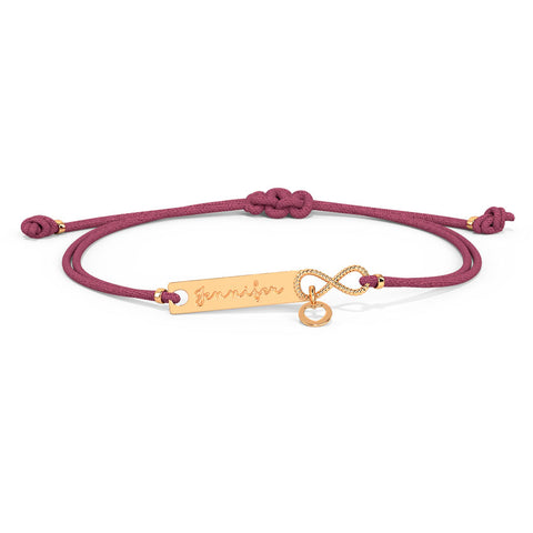 Infinity Personalised Gold Bracelet