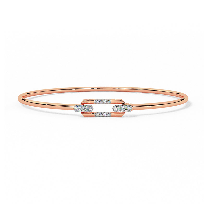 Emma Diamond Tube Bracelet