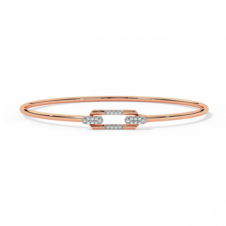 Emma Diamond Tube Bracelet
