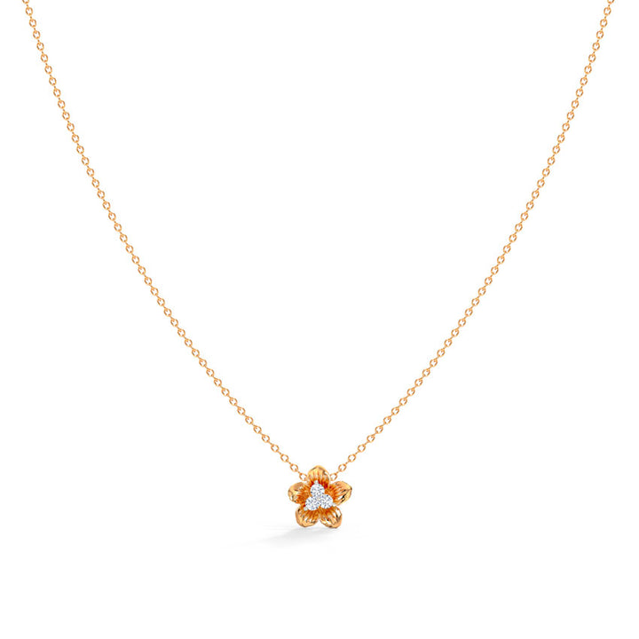 Cherry Bloom Diamond Necklace