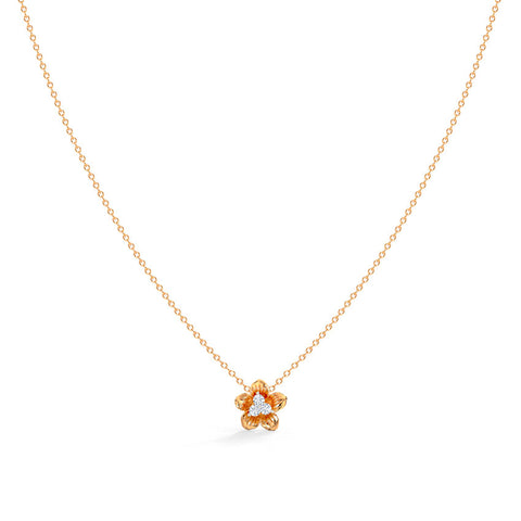 Cherry Bloom Diamond Necklace