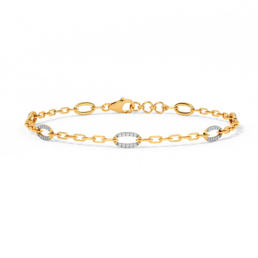 Oval Diamond Tennis Bracelet