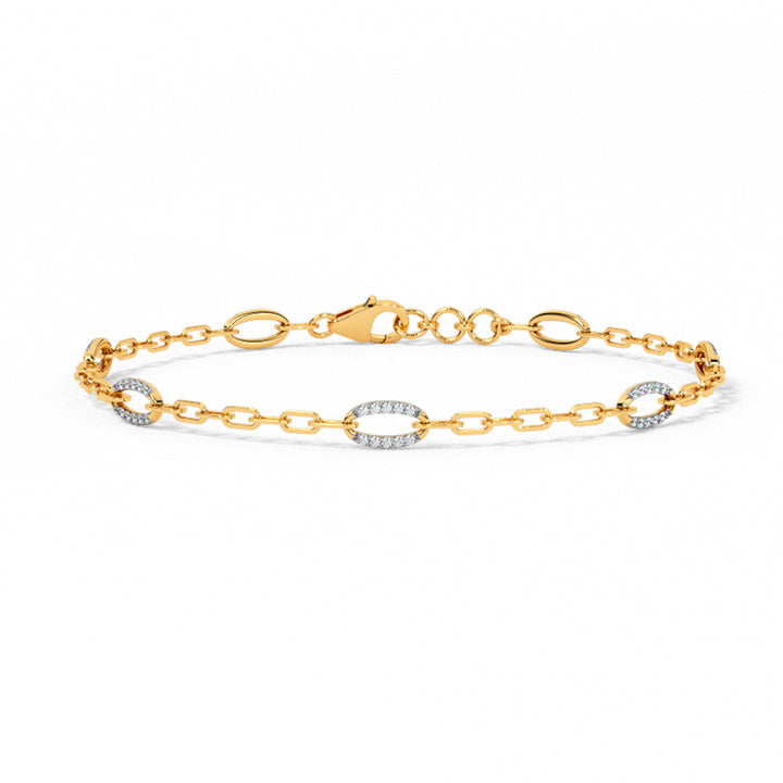 Oval Diamond Tennis Bracelet