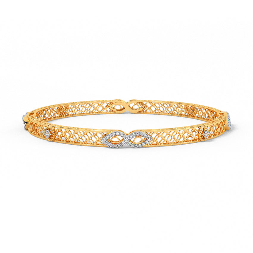 Shimmering Matrix Diamond Bangle