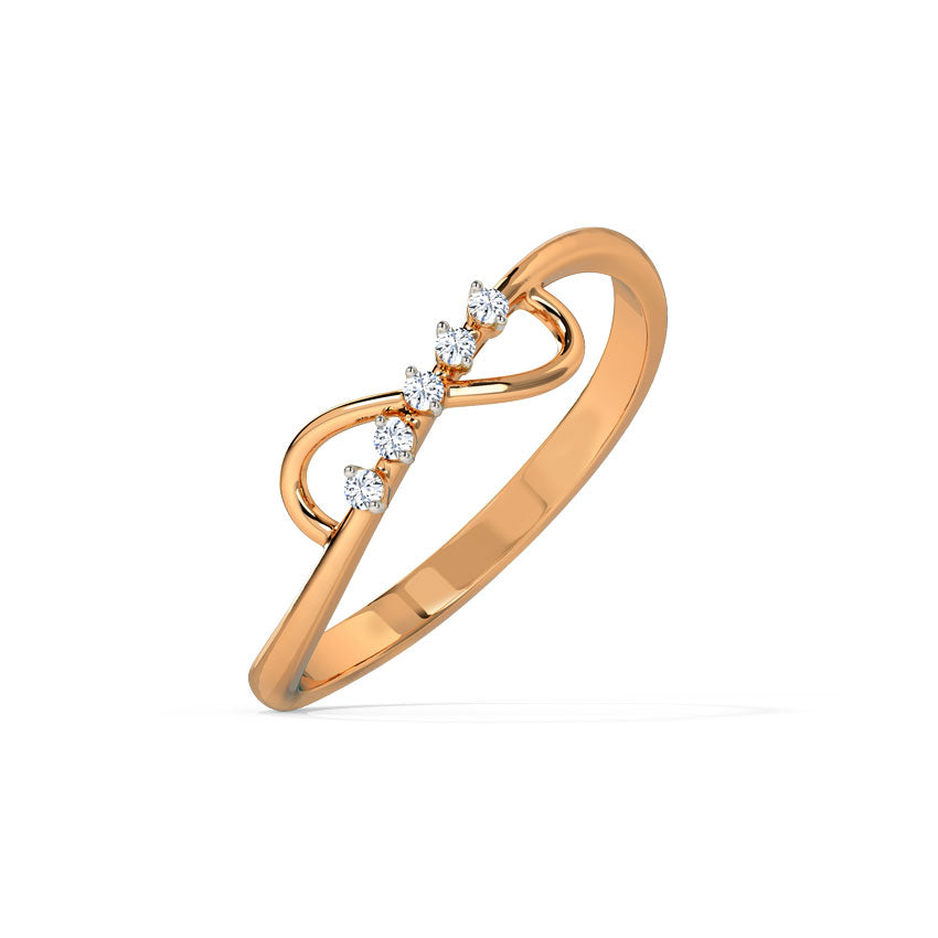 Gleaming Infinity Diamond Ring